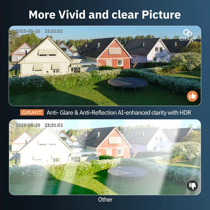 2K Dual-Band Wi-Fi camera with AI color night vision, motion detection, and 24/7 local storage. 📹✨