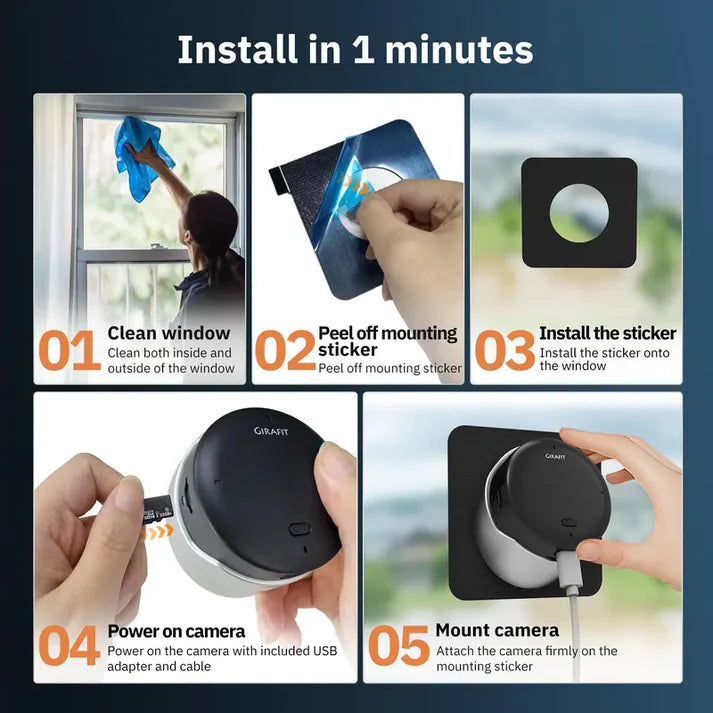 2K Dual-Band Wi-Fi camera with AI color night vision, motion detection, and 24/7 local storage. 📹✨