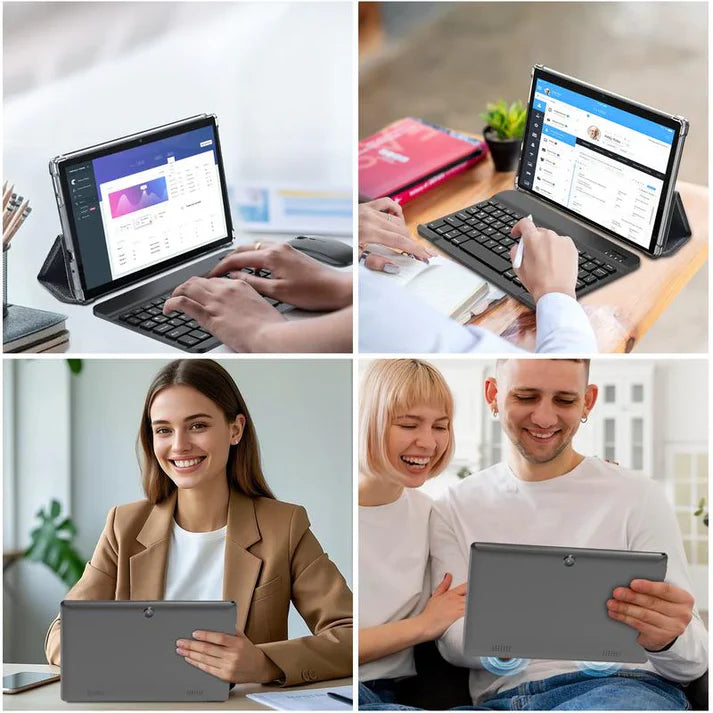 Android 15 tablet, 10.1-inch, 2-in-1 portable device, 12GB RAM, holiday gift.